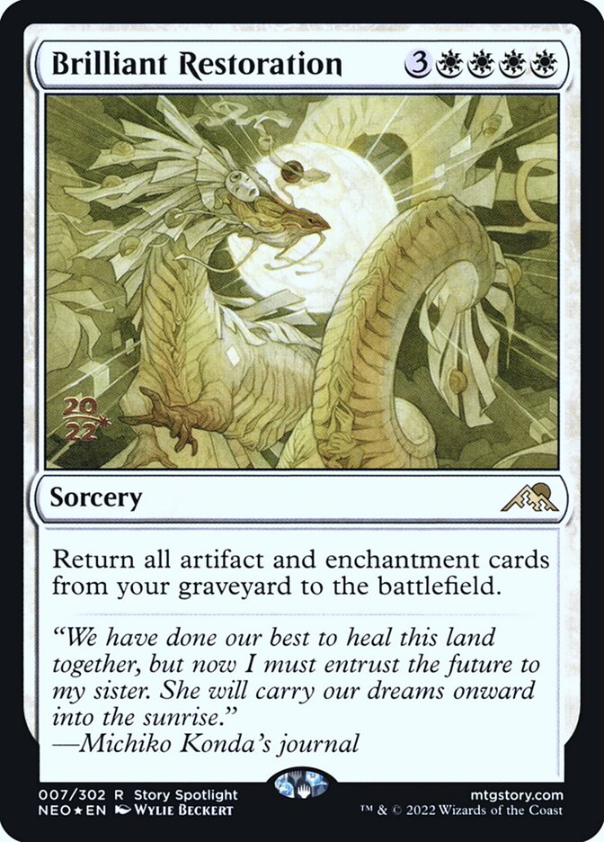 Restauração Brilhante / Brilliant Restoration - Magic: The Gathering - MoxLand