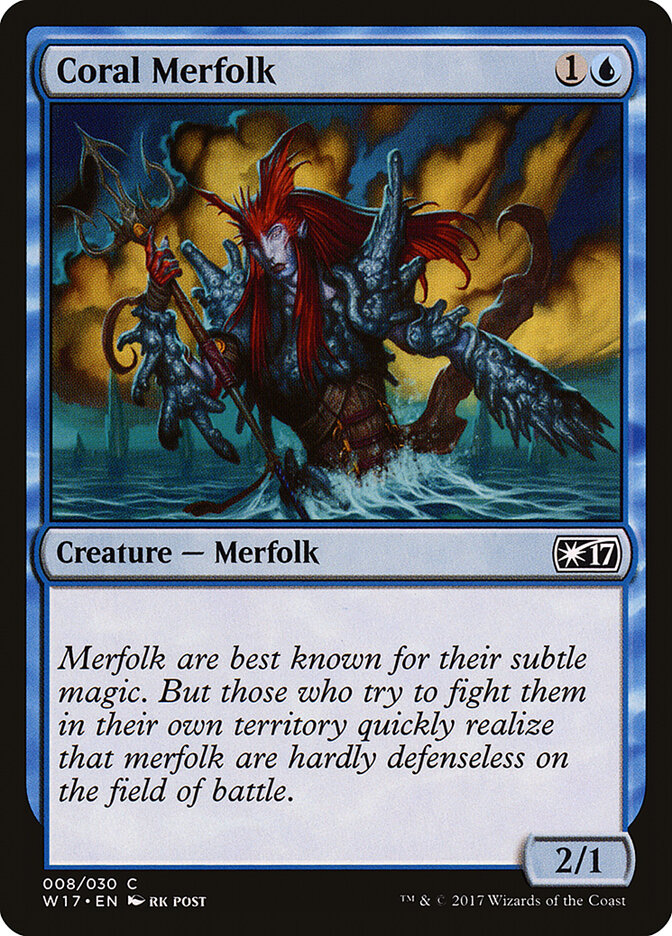 Tritões dos Corais / Coral Merfolk - Magic: The Gathering - MoxLand