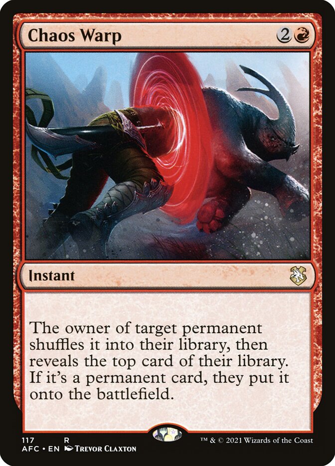 Distorção Caótica / Chaos Warp - Magic: The Gathering - MoxLand