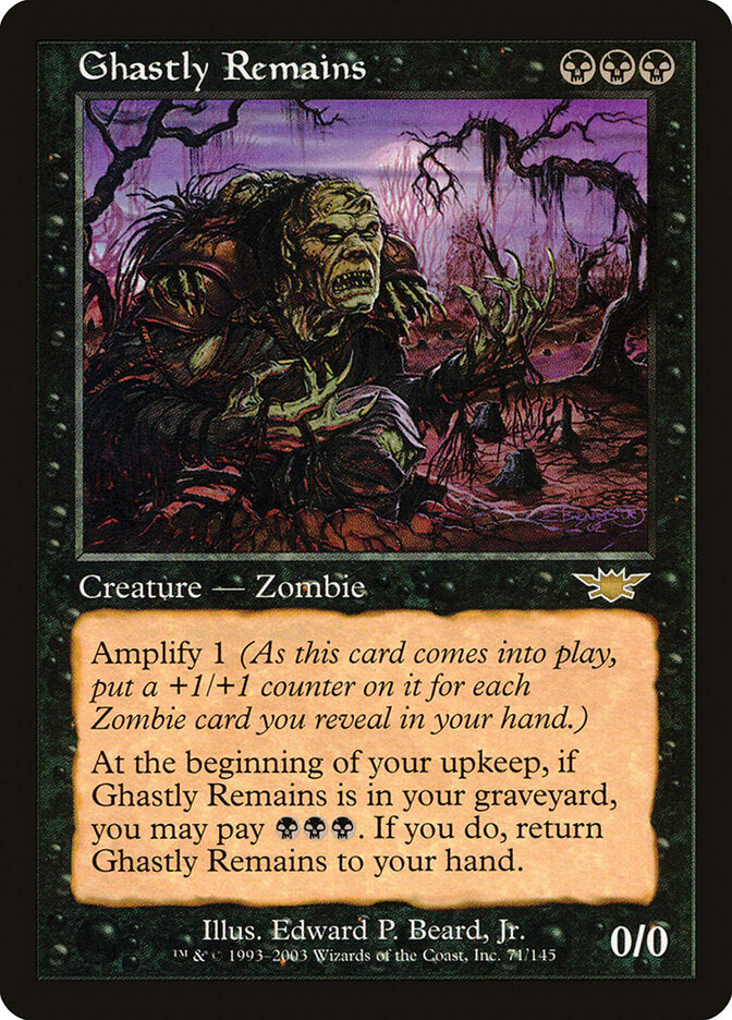 Sobras Cadavéricas / Ghastly Remains - Magic: The Gathering - MoxLand