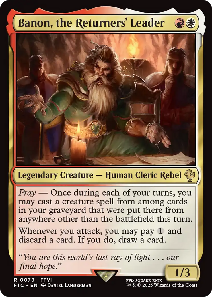 Banon, the Returners' Leader - Magic: The Gathering - MoxLand