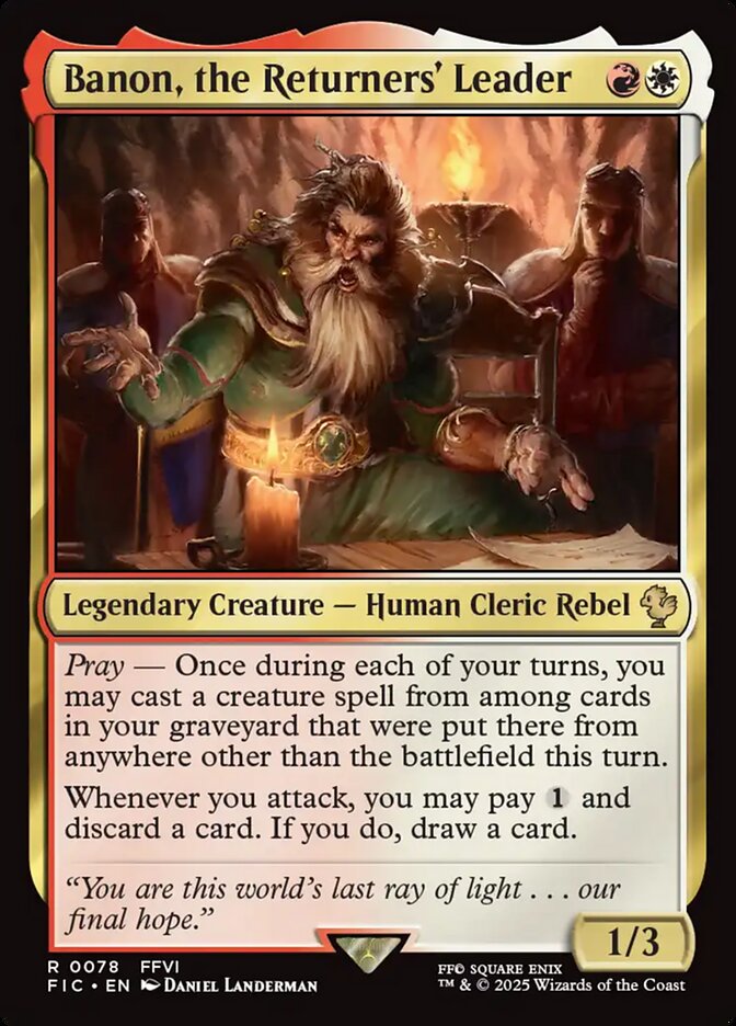 Banon, the Returners' Leader - Magic: The Gathering - MoxLand