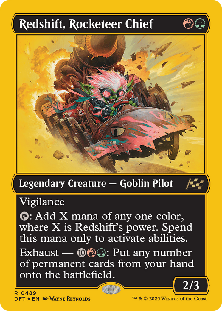 Faísca, Chefe dos Fogueteiros / Redshift, Rocketeer Chief - Magic: The Gathering - MoxLand
