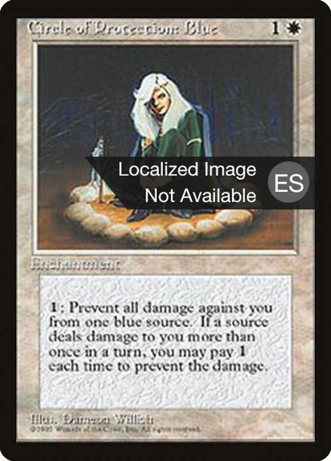 Círculo de Proteção: Azul / Circle of Protection: Blue - Magic: The Gathering - MoxLand