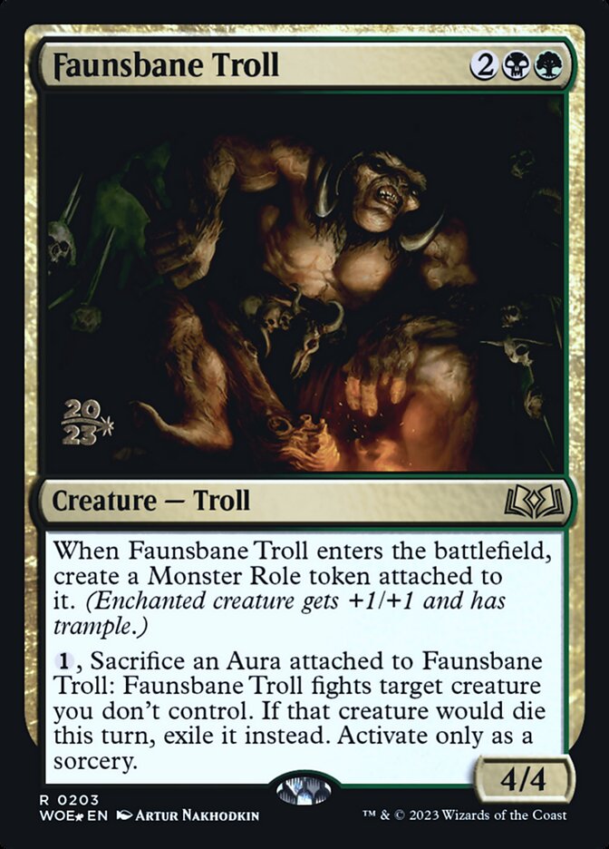 Trol Ruína dos Faunos / Faunsbane Troll - Magic: The Gathering - MoxLand