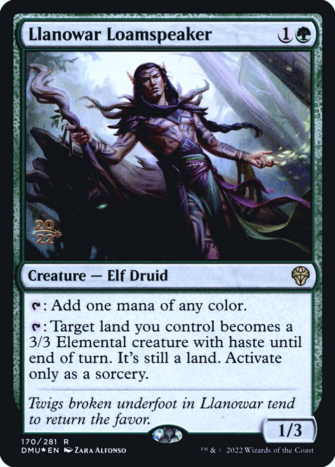 Fitossussurrador de Llanowar / Llanowar Loamspeaker - Magic: The Gathering - MoxLand