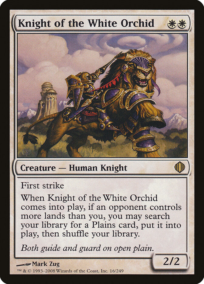 Cavaleiro da Orquídea Branca / Knight of the White Orchid - Magic: The Gathering - MoxLand
