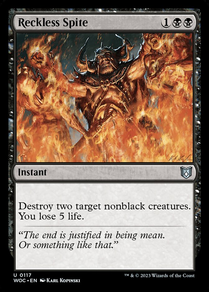 Rancor Imprudente / Reckless Spite - Magic: The Gathering - MoxLand