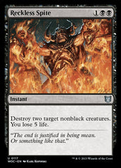 Rancor Imprudente / Reckless Spite - Magic: The Gathering - MoxLand
