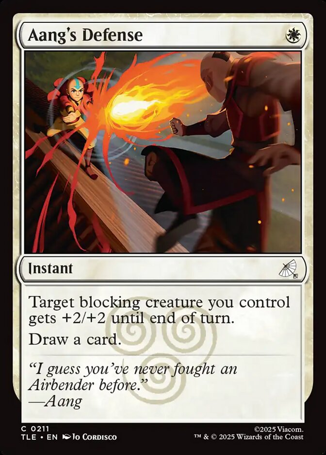 Defesa de Aang / Aang's Defense - Magic: The Gathering - MoxLand