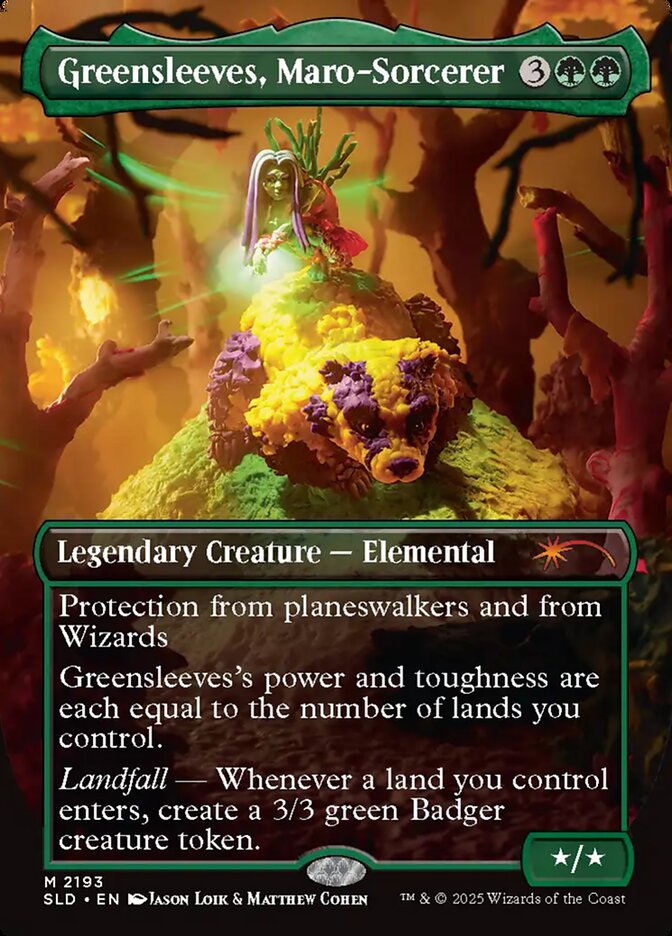 Mangasverdes, Feiticeira-maro / Greensleeves, Maro-Sorcerer - Magic: The Gathering - MoxLand