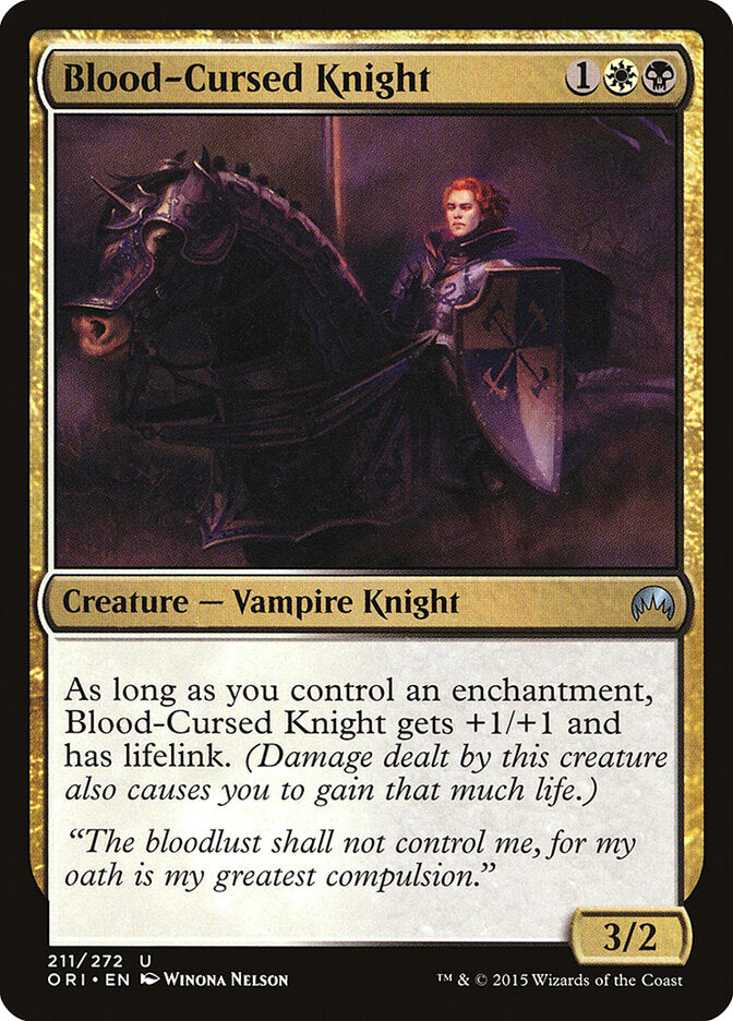 Cavaleiro do Sangue Amaldiçoado / Blood-Cursed Knight - Magic: The Gathering - MoxLand