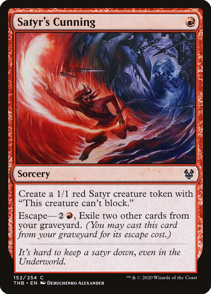 Sagacidade do Sátiro / Satyr's Cunning - Magic: The Gathering - MoxLand
