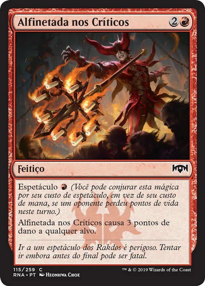 Alfinetada nos Críticos / Skewer the Critics - Magic: The Gathering - MoxLand