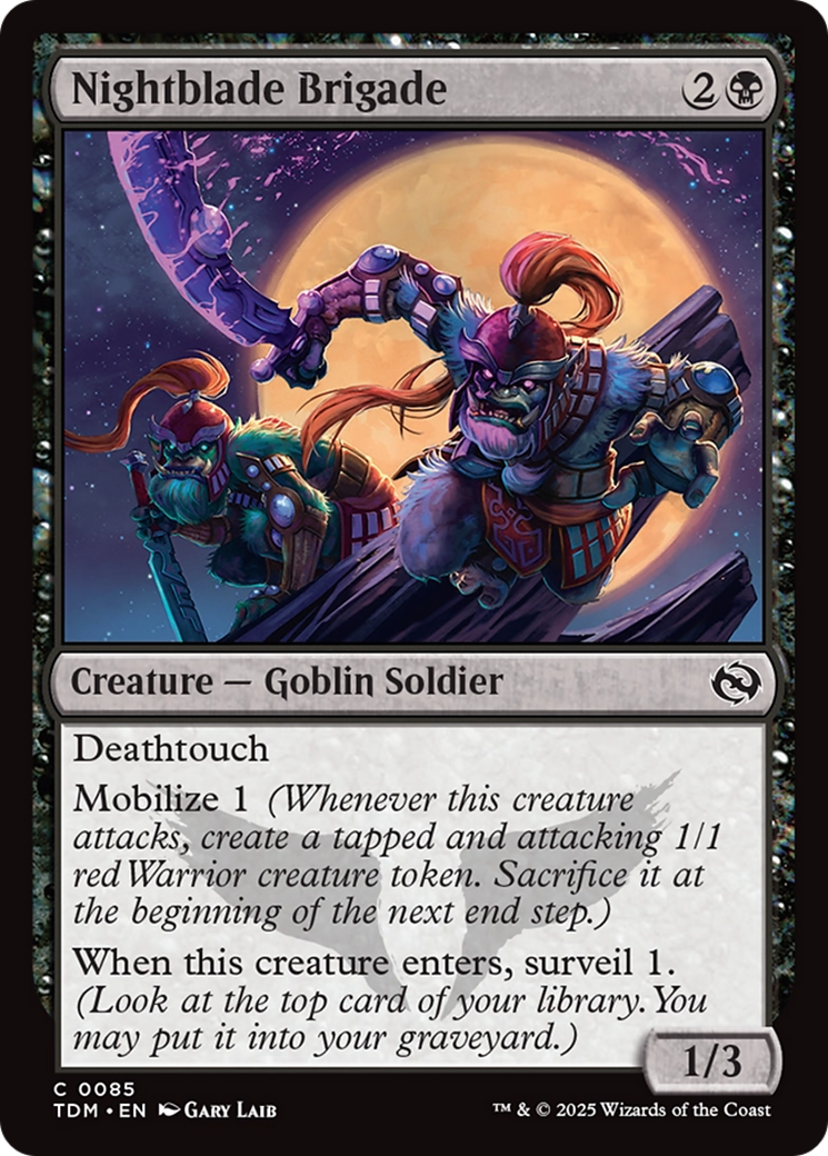 Brigada da Lâmina Noturna / Nightblade Brigade - Magic: The Gathering - MoxLand