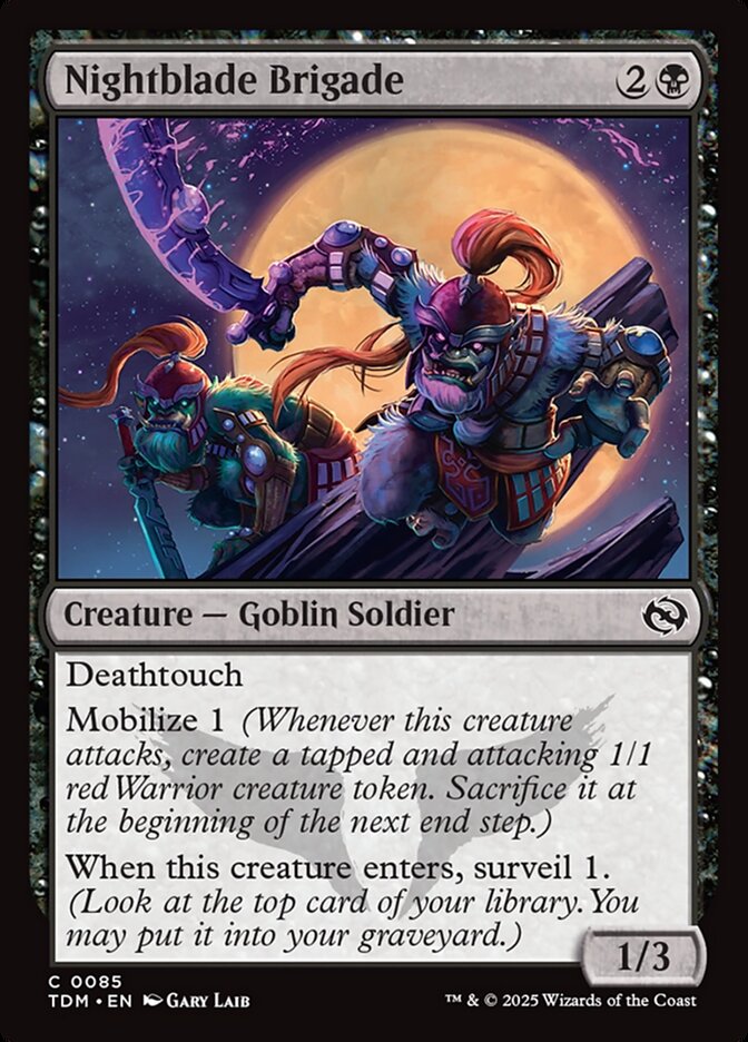 Brigada da Lâmina Noturna / Nightblade Brigade - Magic: The Gathering - MoxLand