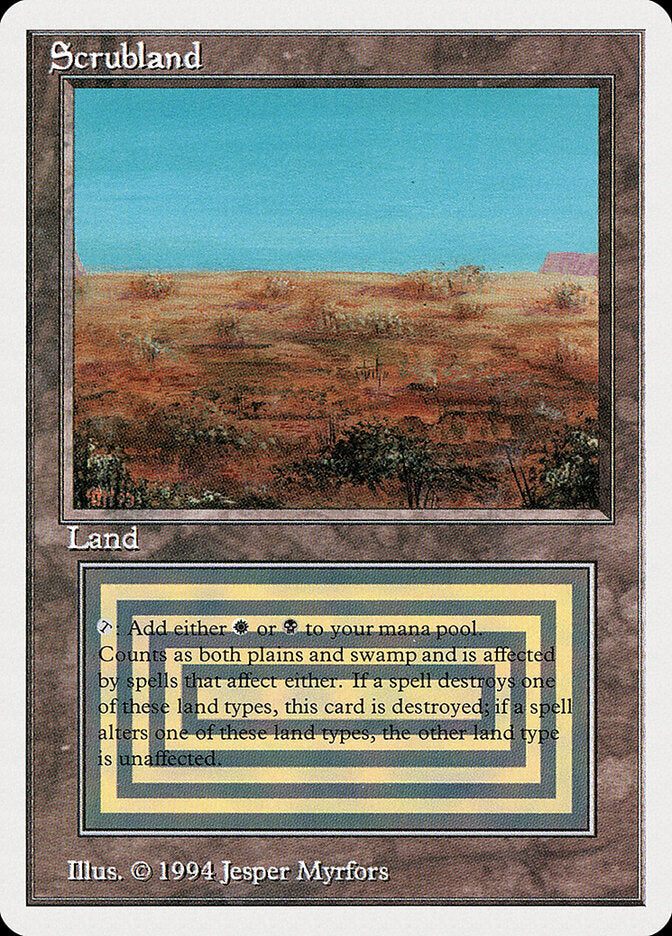 Scrubland - Magic: The Gathering - MoxLand