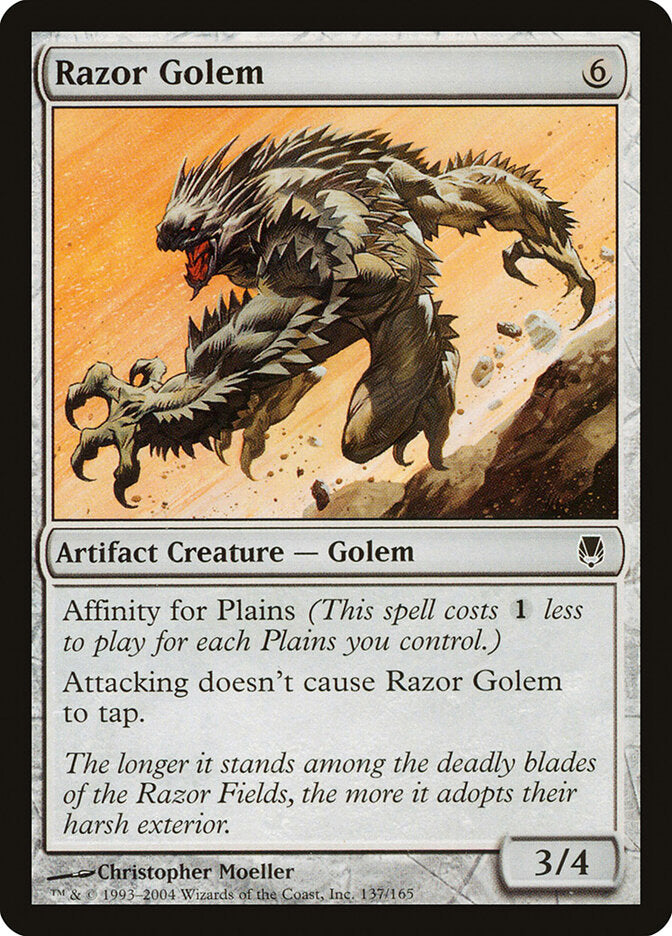 Golem de Navalha / Razor Golem - Magic: The Gathering - MoxLand