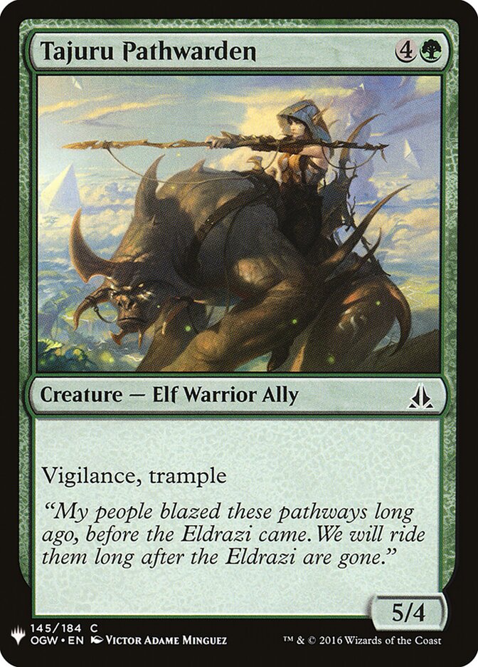 Guardiã das Veredas Tajuru / Tajuru Pathwarden - Magic: The Gathering - MoxLand