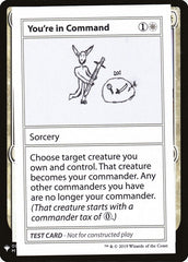 You're in Command - Magic: The Gathering - MoxLand