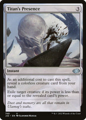 Presença do Titã / Titan's Presence - Magic: The Gathering - MoxLand