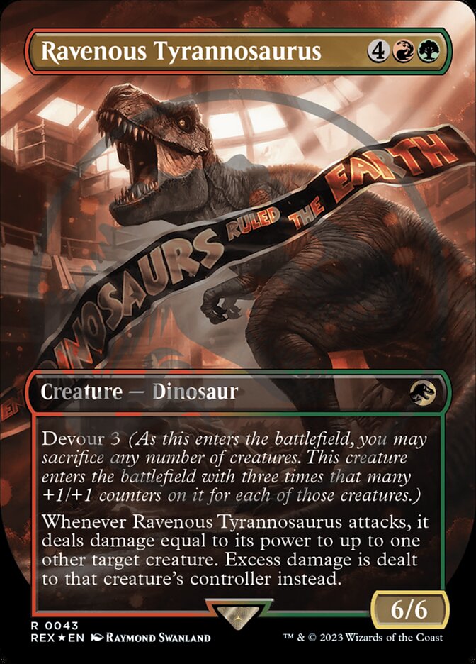 Tiranossauro Voraz / Ravenous Tyrannosaurus - Magic: The Gathering - MoxLand