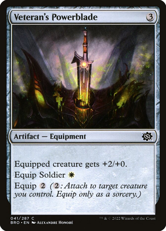 Lâmina de Energia do Veterano / Veteran's Powerblade - Magic: The Gathering - MoxLand