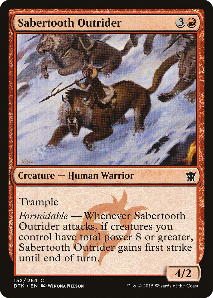 Vanguardeiro Dente-de-sabre / Sabertooth Outrider