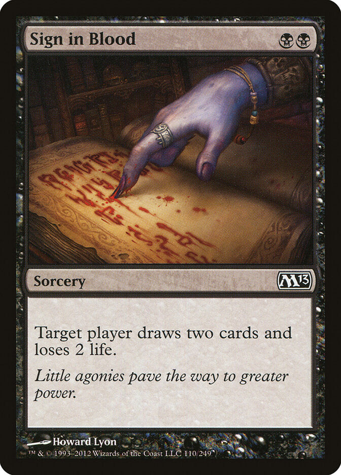Assinar com Sangue / Sign in Blood - Magic: The Gathering - MoxLand