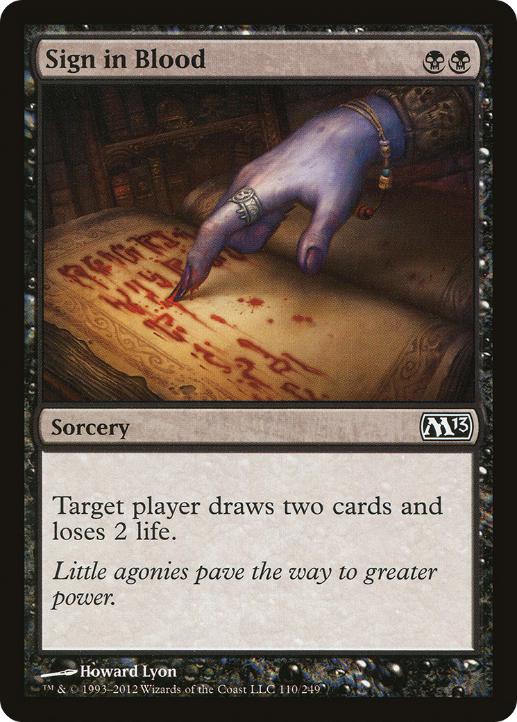 Assinar com Sangue / Sign in Blood - Magic: The Gathering - MoxLand