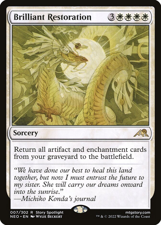 Restauração Brilhante / Brilliant Restoration - Magic: The Gathering - MoxLand