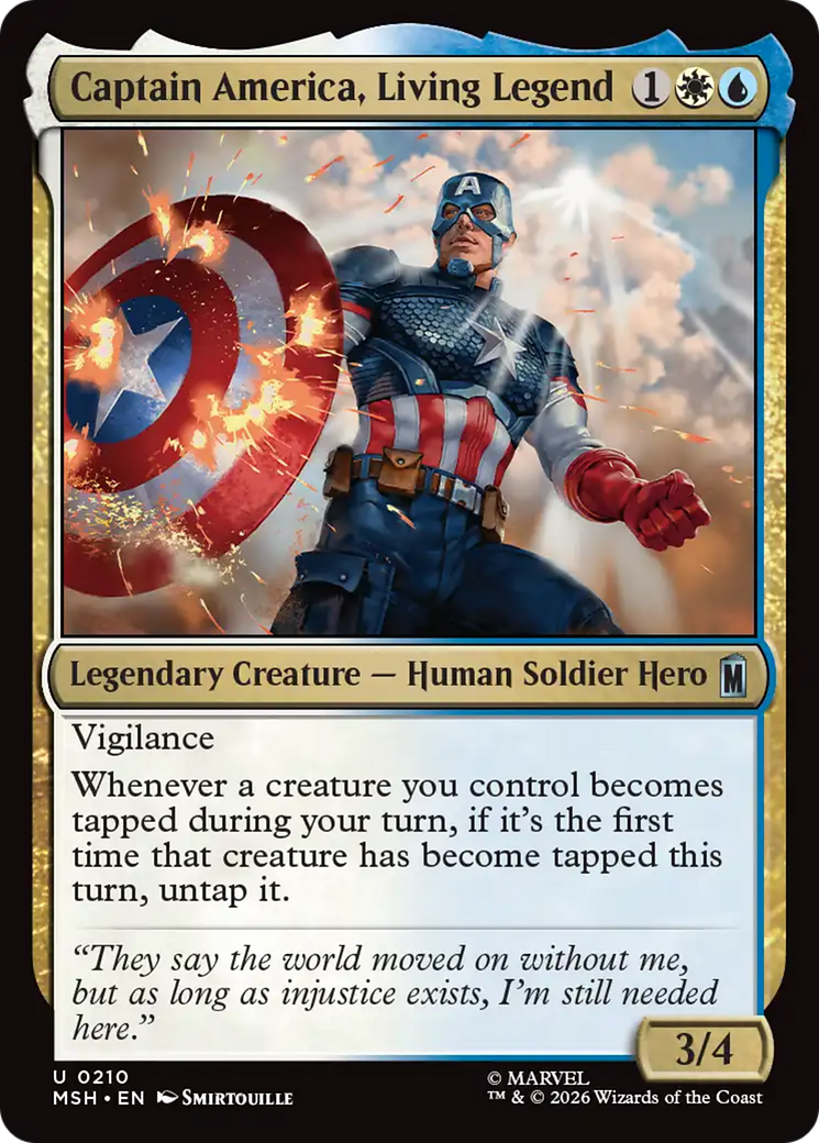 Captain America, Living Legend - Magic: The Gathering - MoxLand