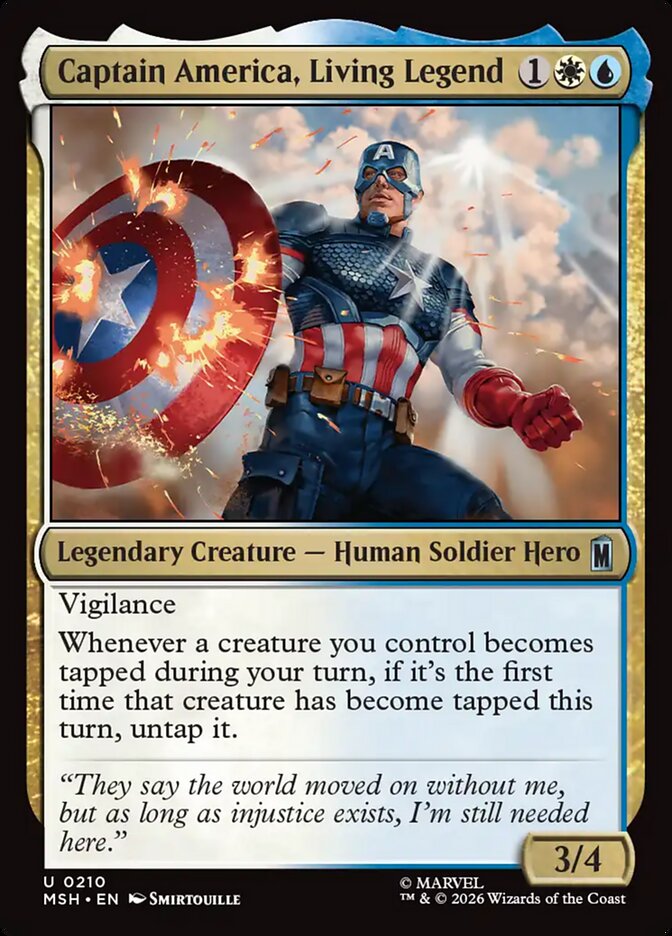Captain America, Living Legend - Magic: The Gathering - MoxLand