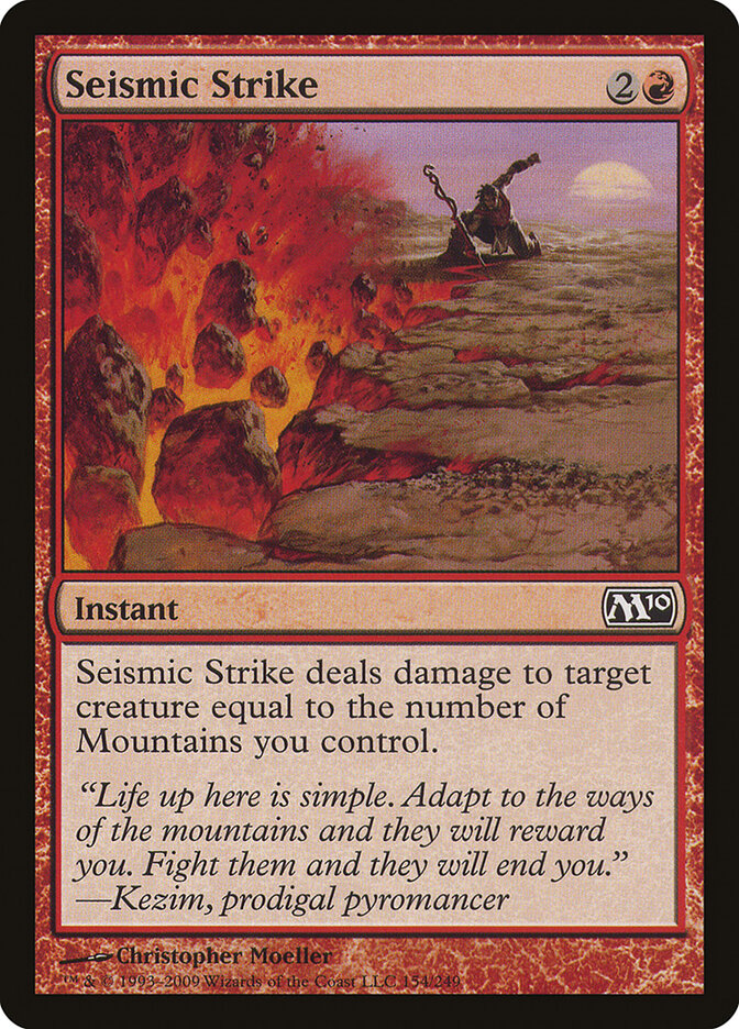 Golpe Sísmico / Seismic Strike - Magic: The Gathering - MoxLand