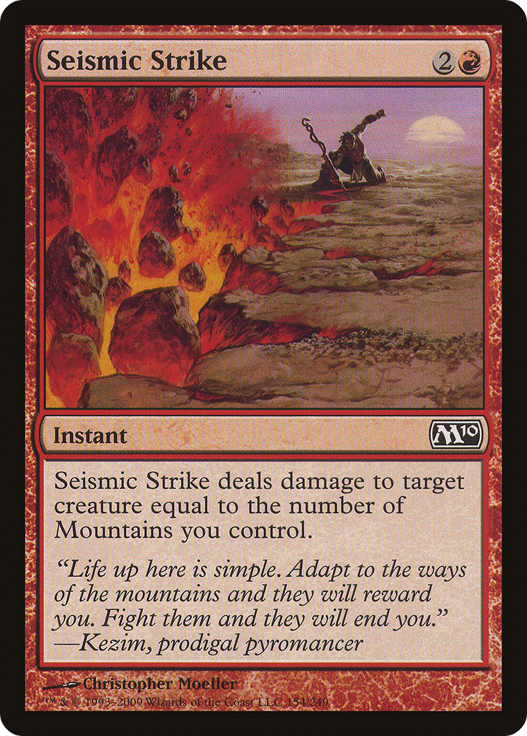 Golpe Sísmico / Seismic Strike - Magic: The Gathering - MoxLand