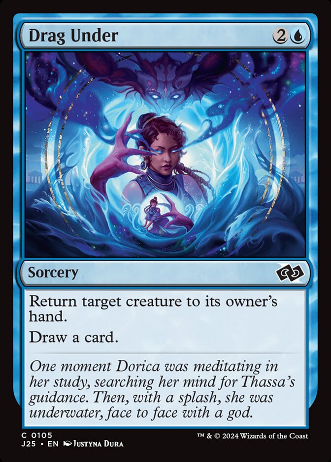 Arrastar para o Fundo (Drag Under) / Drag Under - Magic: The Gathering - MoxLand