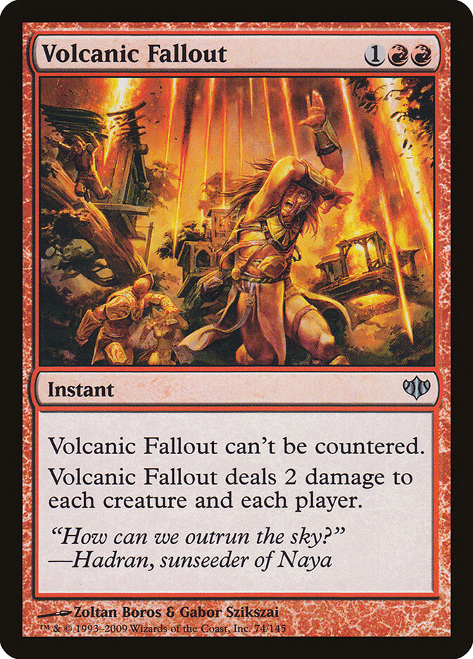 Chuva Vulcânica / Volcanic Fallout - Magic: The Gathering - MoxLand