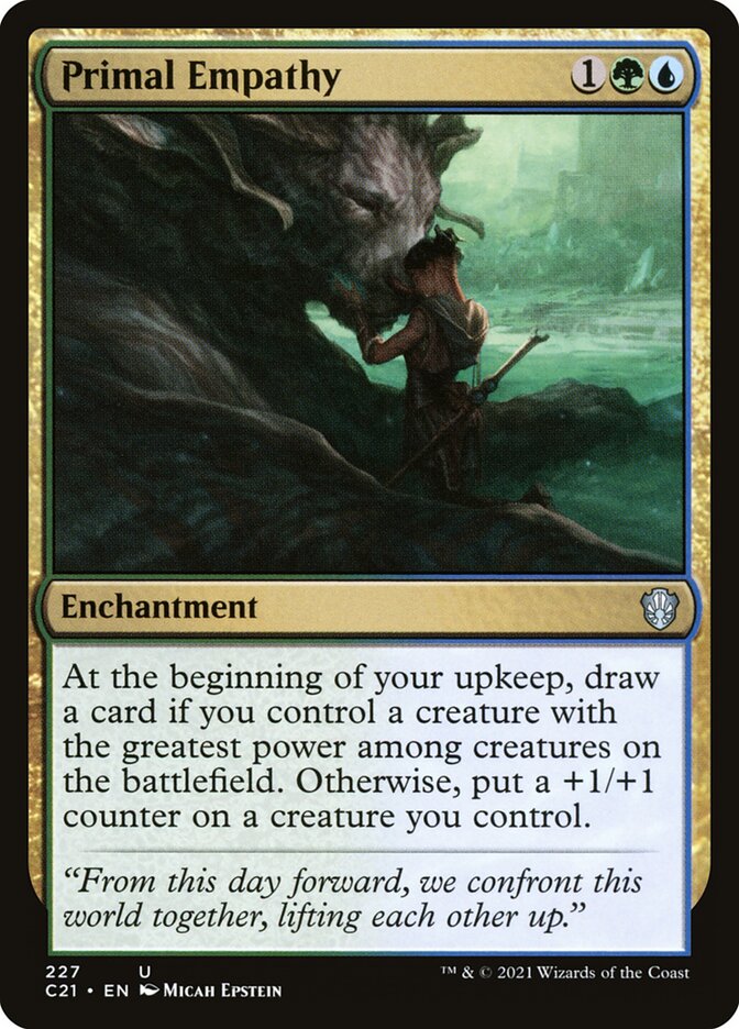Empatia Primal / Primal Empathy - Magic: The Gathering - MoxLand