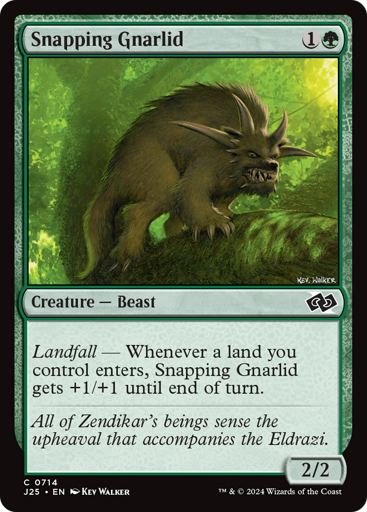 Gnarlid Trinchador / Snapping Gnarlid - Magic: The Gathering - MoxLand