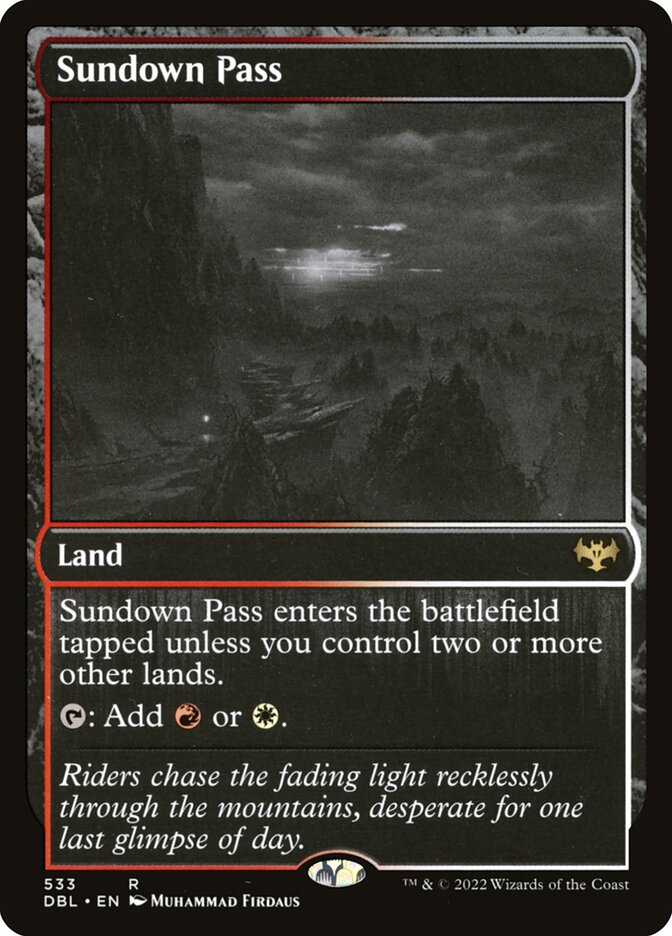 Passo do Poente / Sundown Pass - Magic: The Gathering - MoxLand