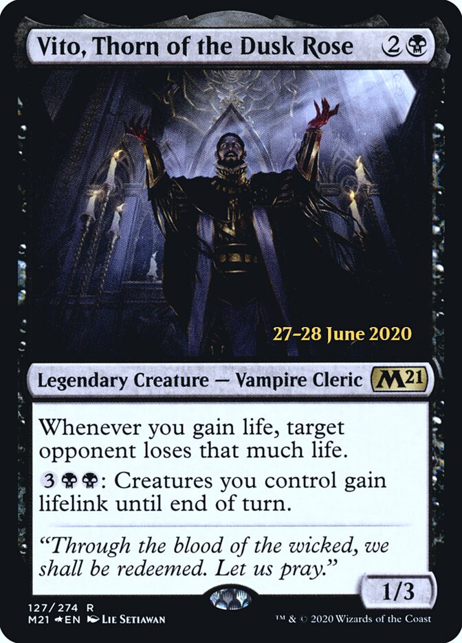 Vito, Espinho da Rosa do Ocaso / Vito, Thorn of the Dusk Rose - Magic: The Gathering - MoxLand