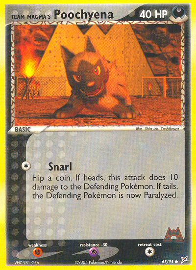 Poochyena da Equipe Magma / Team Magma's Poochyena - MoxLand - MoxLand