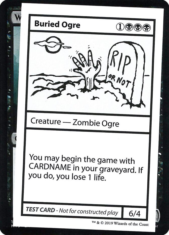 Buried Ogre - Magic: The Gathering - MoxLand