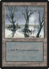 Pântano Nevado / Snow-Covered Swamp - Magic: The Gathering - MoxLand