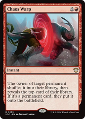 Distorção Caótica / Chaos Warp - Magic: The Gathering - MoxLand