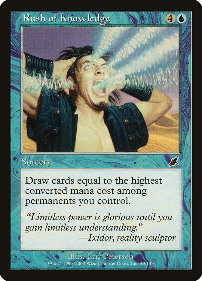 Torrente de Conhecimento / Rush of Knowledge - Magic: The Gathering - MoxLand