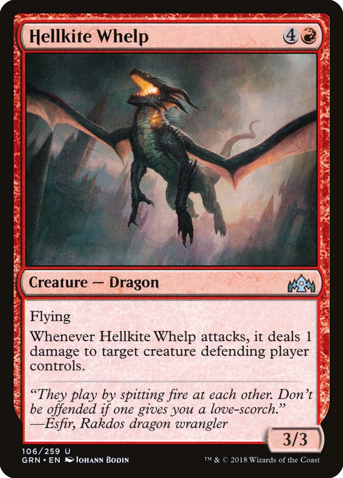 Filhote de Dragão Avérneo / Hellkite Whelp - Magic: The Gathering - MoxLand