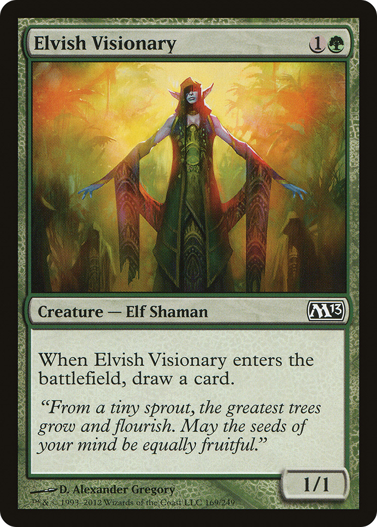 Visionário Élfico / Elvish Visionary - Magic: The Gathering - MoxLand