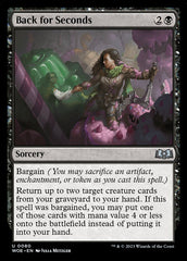 Voltar para Repetir / Back for Seconds - Magic: The Gathering - MoxLand