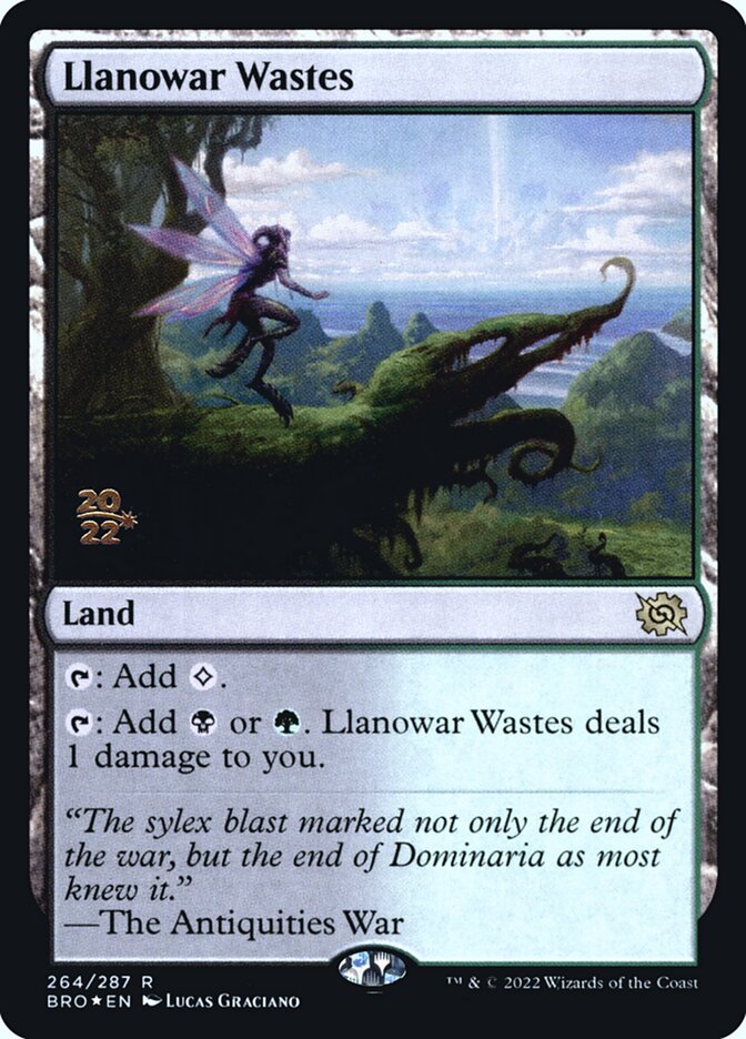 Regiões Agrestes de Llanowar / Llanowar Wastes - Magic: The Gathering - MoxLand